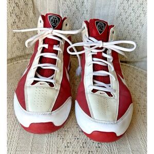 2009 Nike Shox Vision TB White/Varsity Red/Metallic Silver 367190-112‎ Men's 12